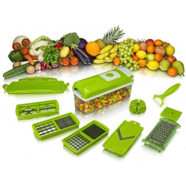 Терка Nicer Dicer PLUS овочерізка універсальна терка ручна овочерізка мультислайсер кухонна овочерізка - Зображення 3