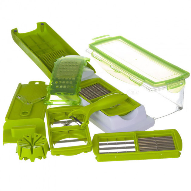 Терка Nicer Dicer PLUS овочерізка універсальна терка ручна овочерізка мультислайсер кухонна овочерізка - Зображення 4