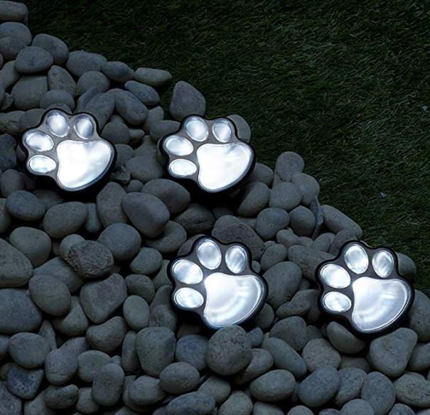 Світильник Solar Paw Print Lights на сонячній батареї 4 шт 2 Світильник Solar Paw Print Lights на сонячній батареї 4 шт - Зображення 2