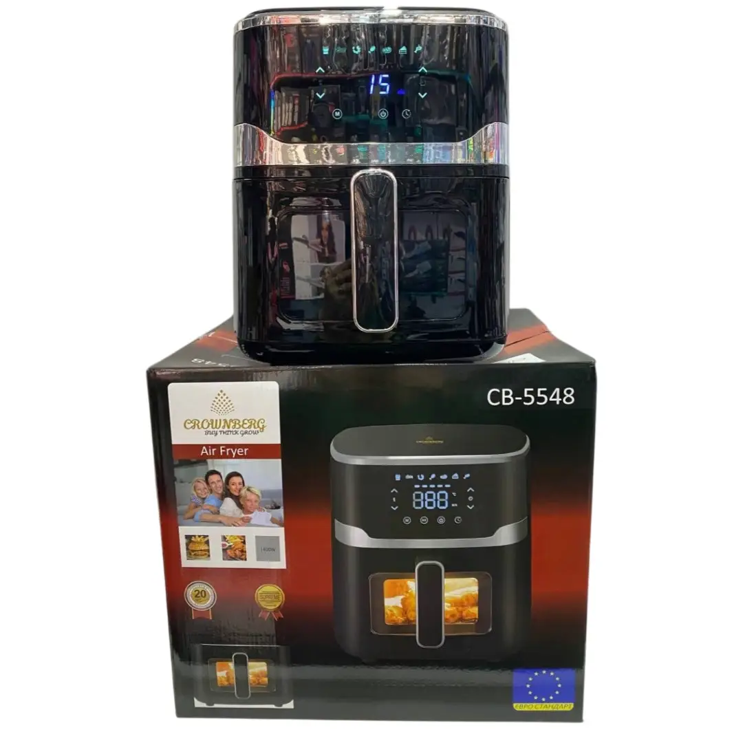 Повітряна безмасляна аерофритюрниця мультипіч Crownberg CB 5548 5L - Зображення 4
