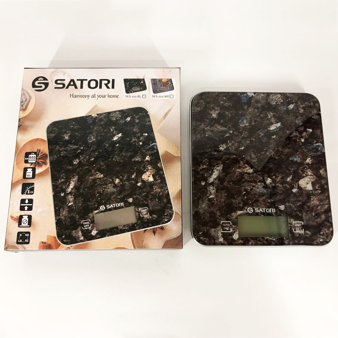 Ваги кухонні Satori SKS-211-BL 15 кг, Ваги для зважування продуктів, Ваги харчові, кулінарні - Зображення 3