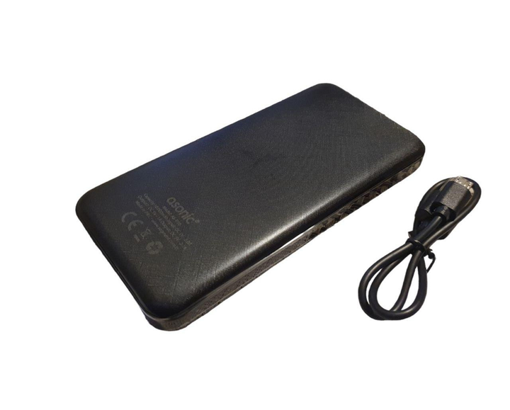 Павер банк, Power Bank 10000 mAh з індикатором заряду, Asonic P10 - Зображення 3
