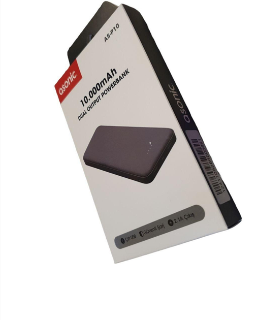 Павер банк, Power Bank 10000 mAh з індикатором заряду, Asonic P10 - Зображення 4