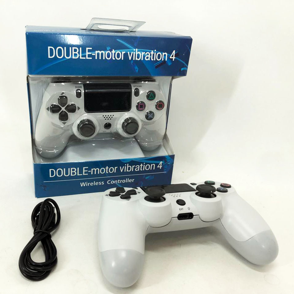 Джойстик DOUBLESHOCK для PS 4, бездротовий ігровий геймпад PS4/PC акумуляторний джойстик. Колір білий - Зображення 8