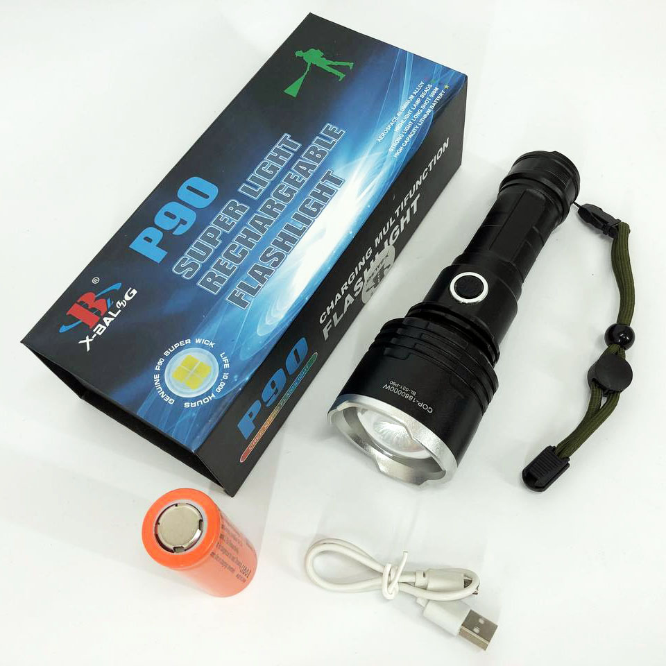 Ліхтар поліцейський X-Balog BL-531-P90 1х26650 8800mah USB/microUSB/ 3хААА R3 функція Power Bank 2 Ліхтар поліцейський X-Balog BL-531-P90 1х26650 8800mah USB/microUSB/ 3хААА R3 функція Power Bank - Зображення 2