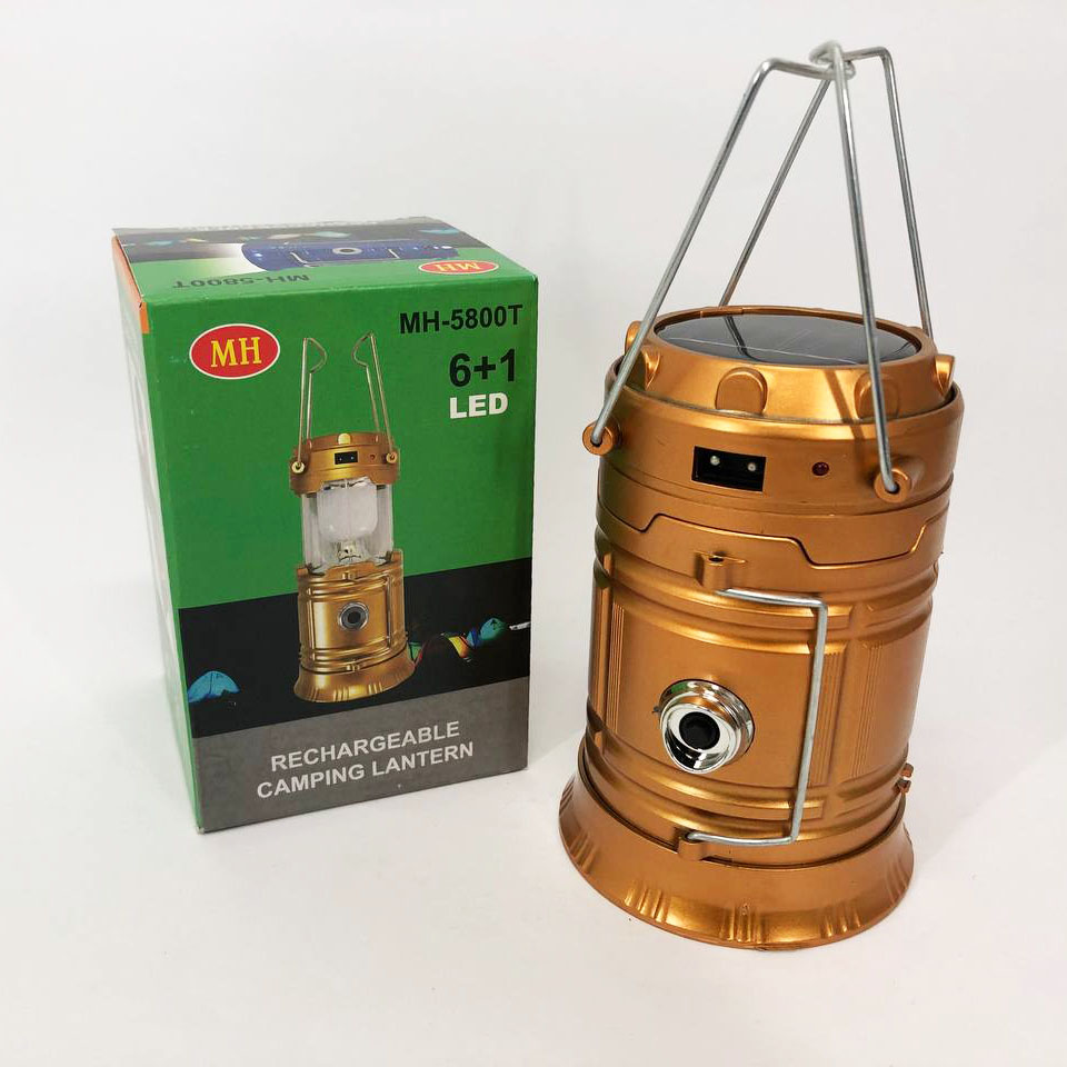 Туристичний ліхтар лампи на сонячній батареї з павером CAMPING MH-5800T (6+1 LED) Brown 7 Туристичний ліхтар лампи на сонячній батареї з павером CAMPING MH-5800T (6+1 LED) Brown - Зображення 7