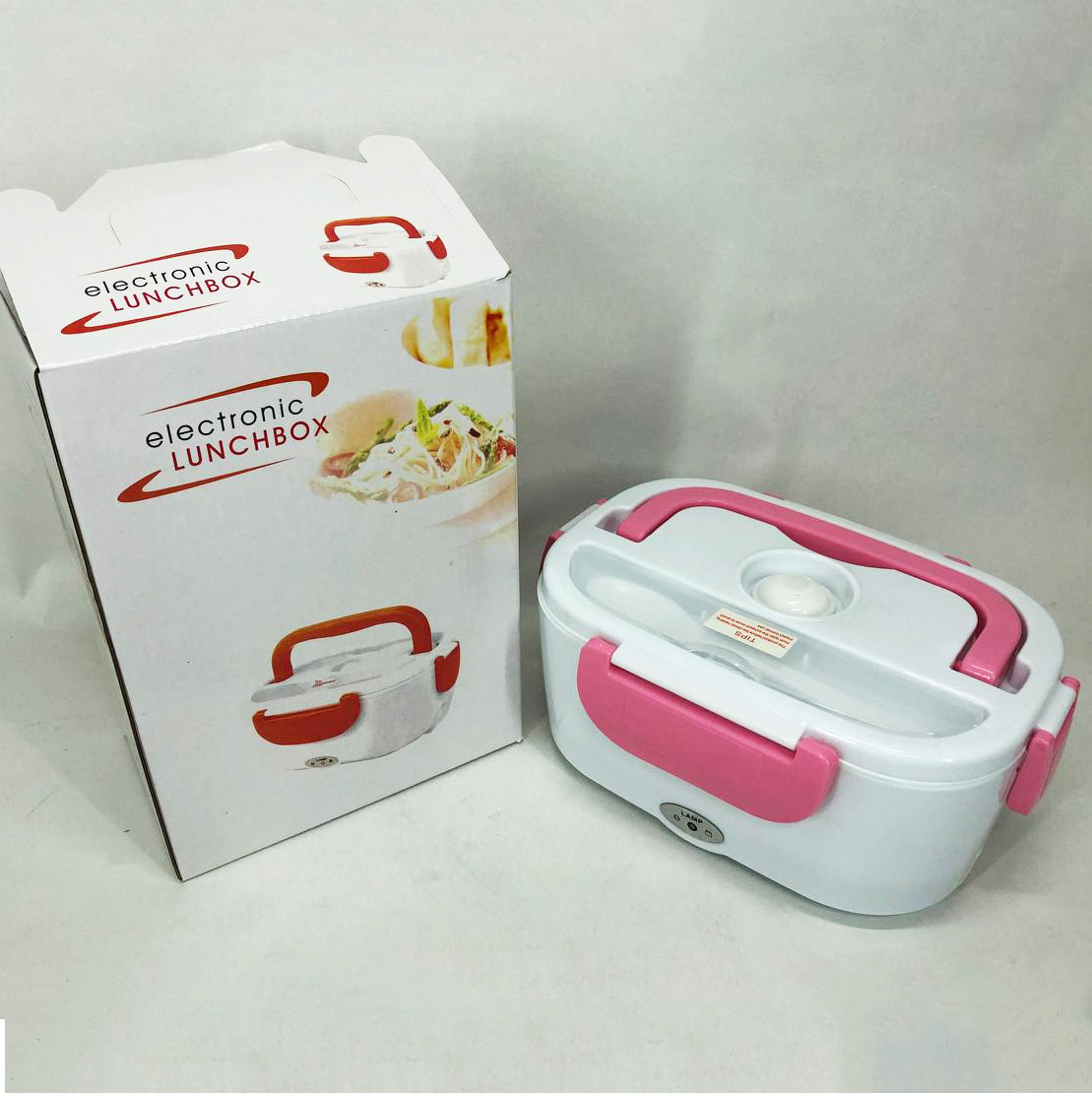 Ланч бокс електричний із підігрівом Lunch Heater 220 V Pro, ланч бокс від мережі Pink 1 Ланч бокс електричний із підігрівом Lunch Heater 220 V Pro, ланч бокс від мережі Pink