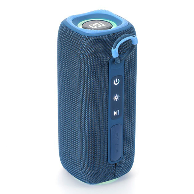 Портативна колонка Bluetooth TG654 8W з підсвічуванням, Акумуляторна колонка для музики. Колір: синій - Зображення 5