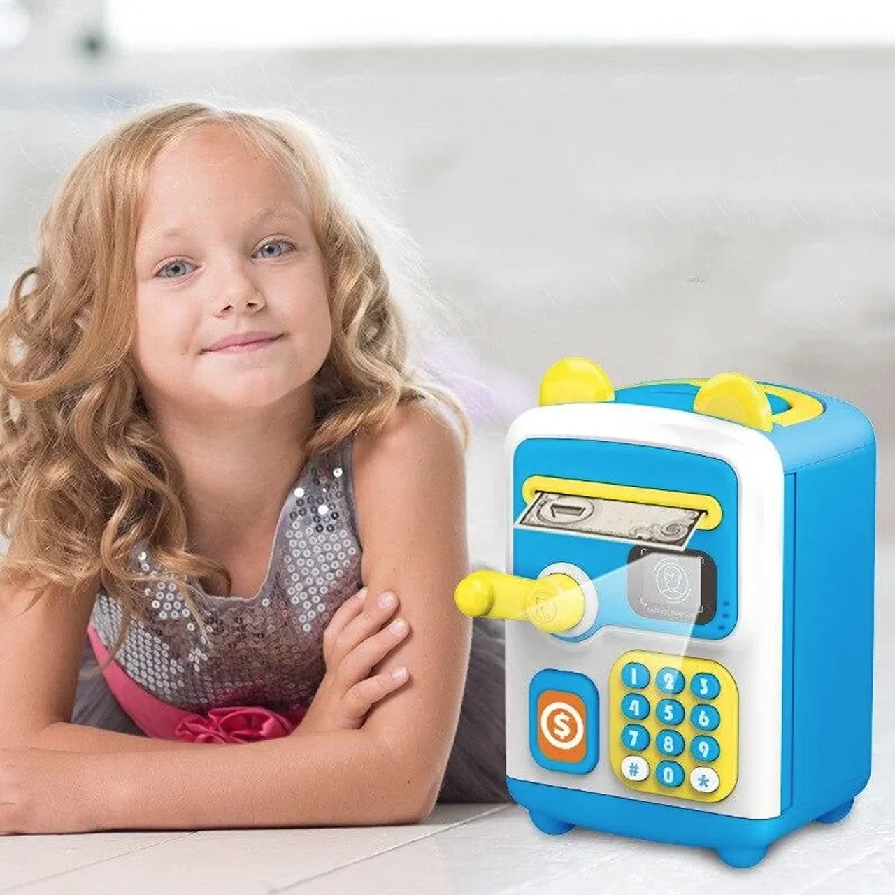 Електронна скарбничка-сейф із кодовим замком Face Recognition Money BOX - Зображення 5