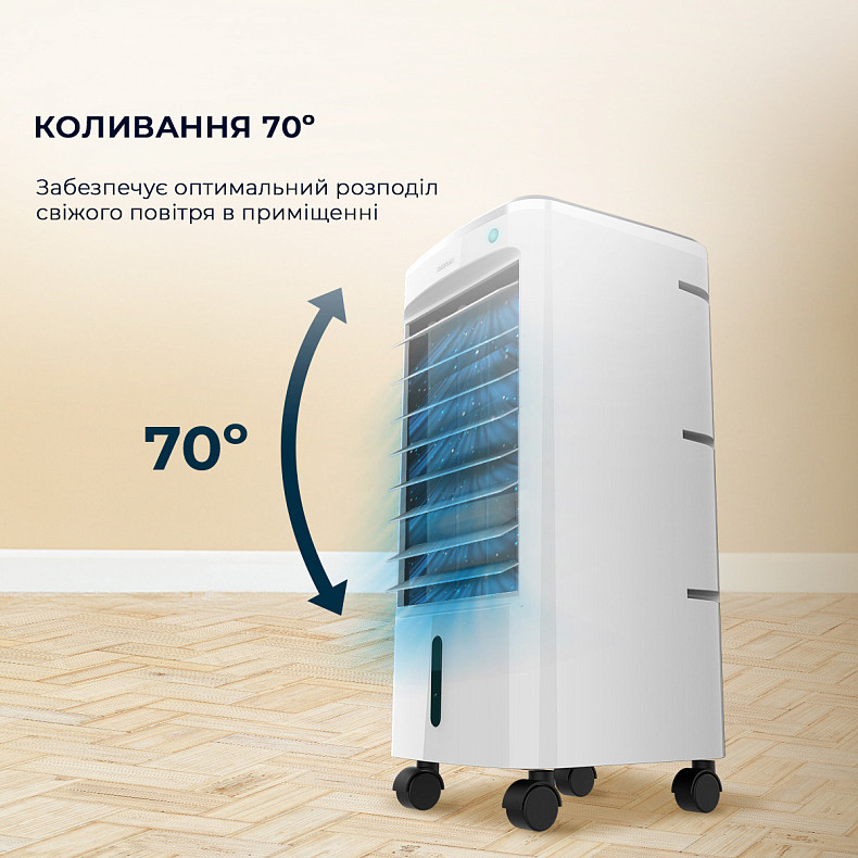 Кондиціонер портативний на колесах 3,5л / Портативний охолоджувач повітря 50Вт - Зображення 5