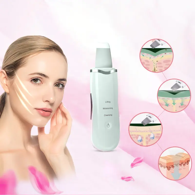 Ультразвуковий скраббер портативний для чищення обличчя Face Cleaner 8816 / Очищувач порів / Скрабер ліфтинг 2 Ультразвуковий скраббер портативний для чищення обличчя Face Cleaner 8816 / Очищувач порів / Скрабер ліфтинг - Зображення 2