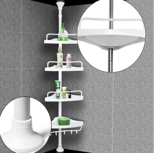 Кутова полиця для ванної кімнати Multi Corner Shelf, металева 1 Кутова полиця для ванної кімнати Multi Corner Shelf, металева