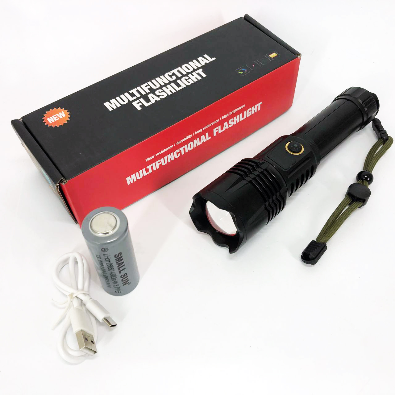 Ліхтар акумуляторний PLD-501 White Laser LED PM10-TG, потужний акумуляторний лед ліхтарик, сильний ліхтарик - Зображення 8