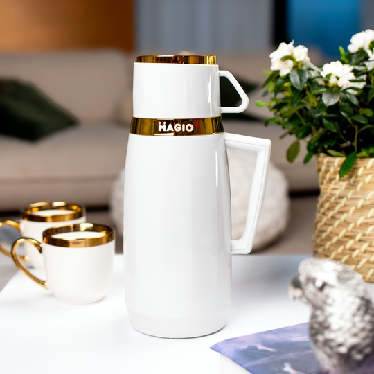 Термос Magio MG-1050W зі скляною колбою, Хороший невеликий термос для питної води White 5 Термос Magio MG-1050W зі скляною колбою, Хороший невеликий термос для питної води White - Зображення 5