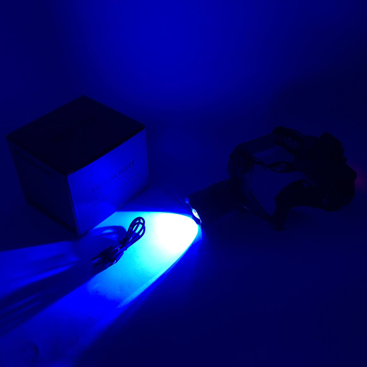Ліхтар налобний PLD-8059-P50-UV, потужний акумуляторний ліхтарик налобний, налобний ліхтар яскравий - Зображення 6