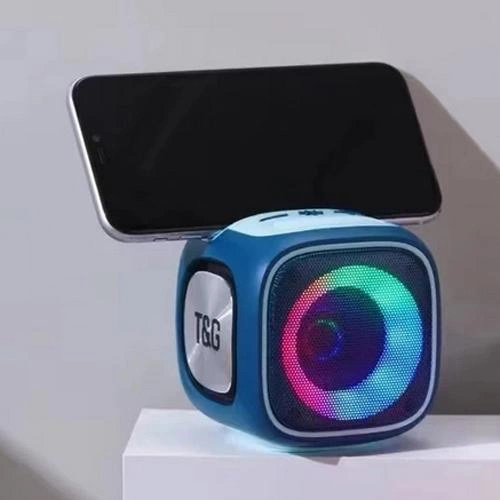 Портативна Bluetooth колонка TG359 7W з підсвічуванням RGB, акумуляторна колонка для музики. Колір: синій 3 Портативна Bluetooth колонка TG359 7W з підсвічуванням RGB, акумуляторна колонка для музики. Колір: синій - Зображення 3
