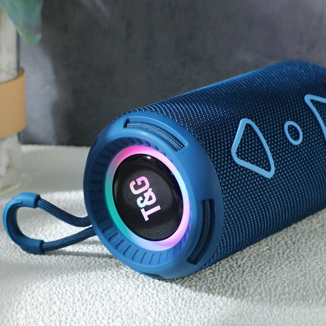 Bluetooth колонка портативна TG656 FM-радіо, потужна переносна акустична колонка. Колір: синій - Зображення 4