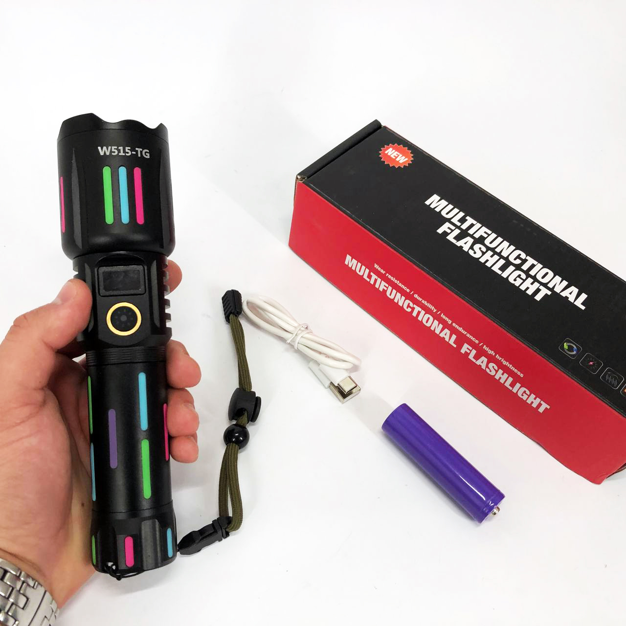 Ліхтар NIGHT VISION FLUORESCENCE W515-PM10-TG, Надпотужний ліхтарик, Підствольний ліхтарик - Зображення 4