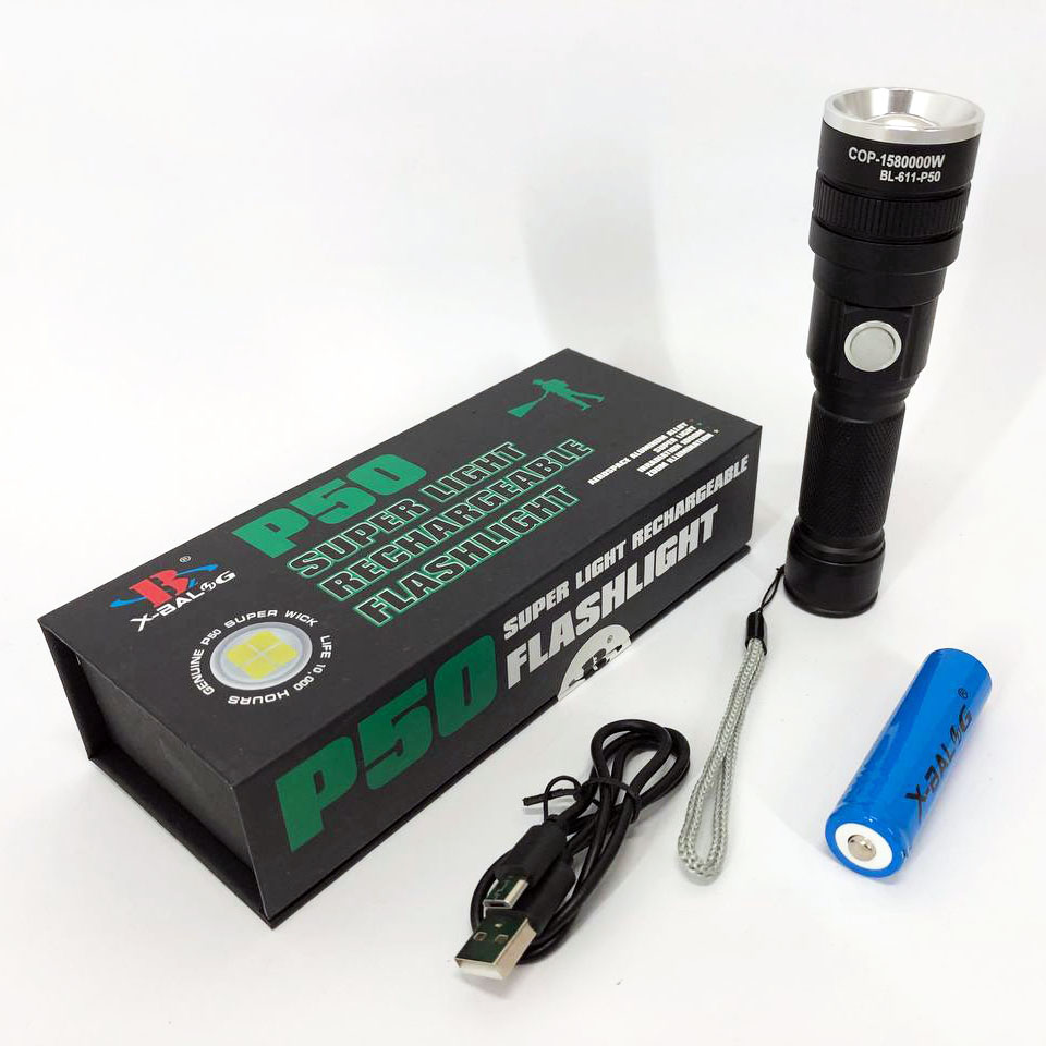 Ліхтар акумуляторний Bailong BL 611-P50, Ліхтарик поліс, Тактичний ліхтар, Ручний ліхтарик led 6 Ліхтар акумуляторний Bailong BL 611-P50, Ліхтарик поліс, Тактичний ліхтар, Ручний ліхтарик led - Зображення 6