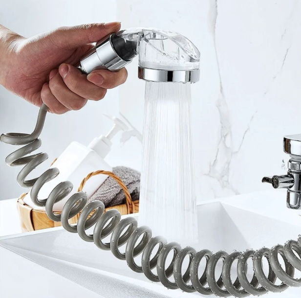 Душова система на умивальник із турмаліном Modified Faucet With external Shower 4 Душова система на умивальник із турмаліном Modified Faucet With external Shower - Зображення 4