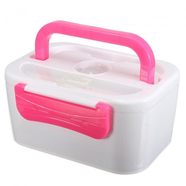 Ланч бокс електричний із підігрівом Lunch Heater 220 V Pro, ланч бокс від мережі Pink 3 Ланч бокс електричний із підігрівом Lunch Heater 220 V Pro, ланч бокс від мережі Pink - Зображення 3