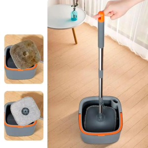 Комплект швабра з відром для миття підлоги Mop with bucket K10 , з віджиманням / Складна швабра