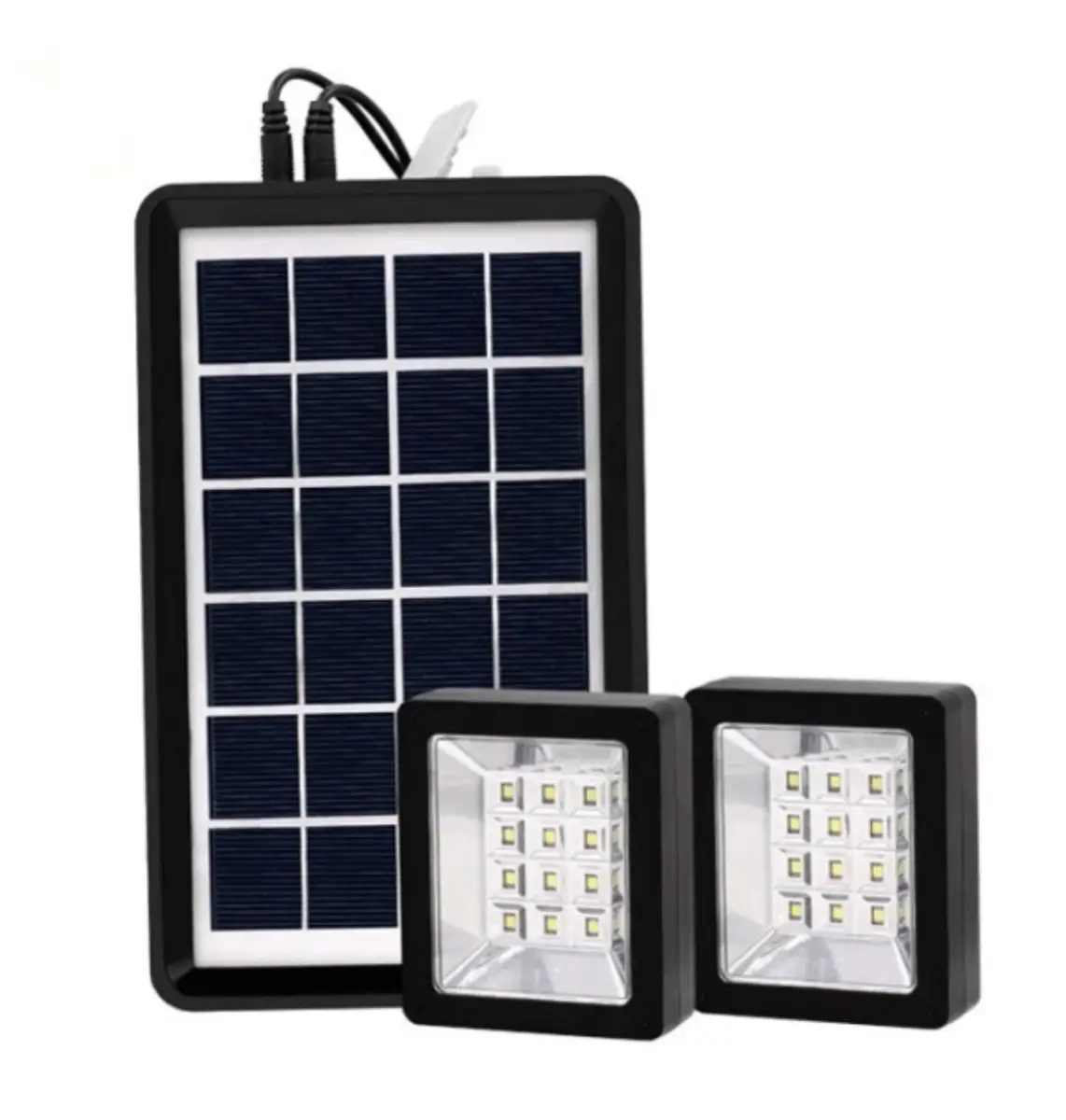 Портативна сонячна система EP-05 3в1 6v3w, Led лампи х2, powerbank - Зображення 4