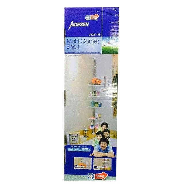 Кутова полиця для ванної кімнати Multi Corner Shelf, металева 3 Кутова полиця для ванної кімнати Multi Corner Shelf, металева - Зображення 3