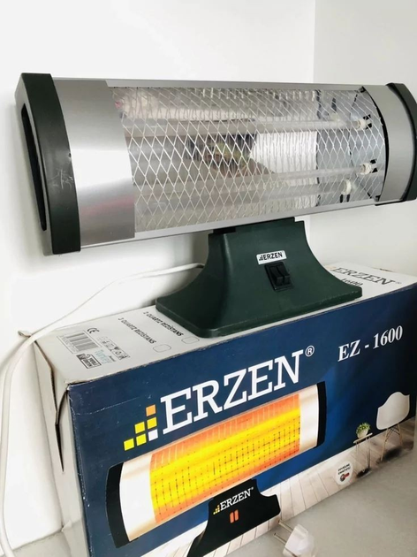 Інфрачервоний обігрівач кварцовий Erzen NH 1600 вт 2 Інфрачервоний обігрівач кварцовий Erzen NH 1600 вт - Зображення 2