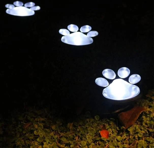 Світильник Solar Paw Print Lights на сонячній батареї 4 шт 3 Світильник Solar Paw Print Lights на сонячній батареї 4 шт - Зображення 3
