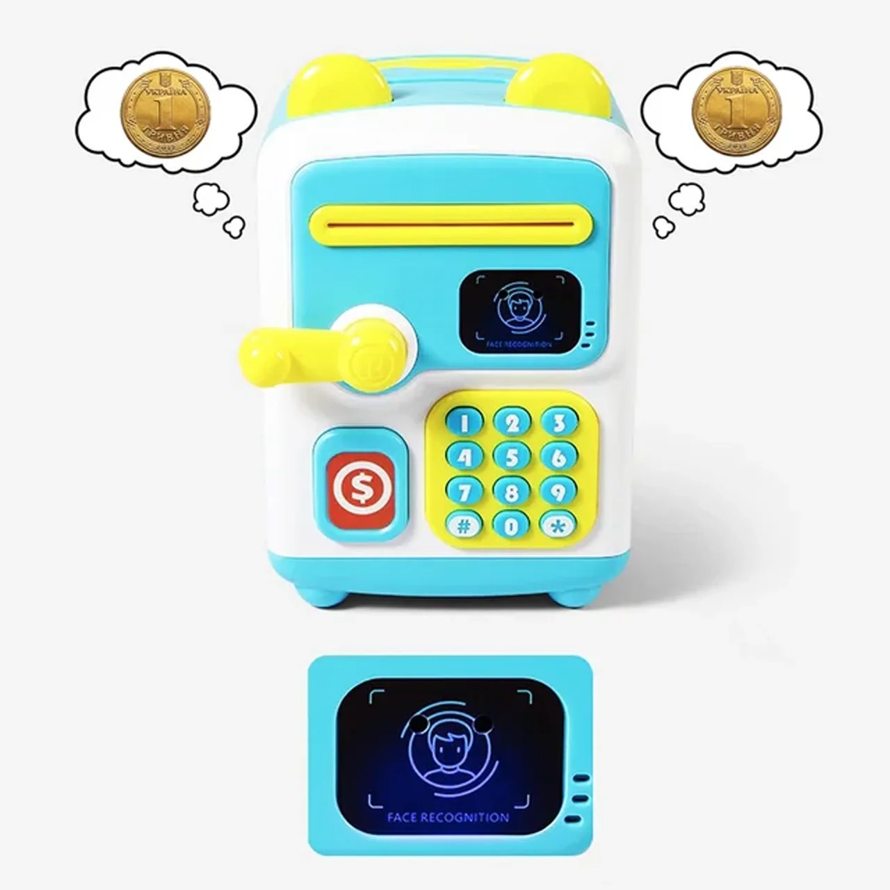Електронна скарбничка-сейф із кодовим замком Face Recognition Money BOX - Зображення 6
