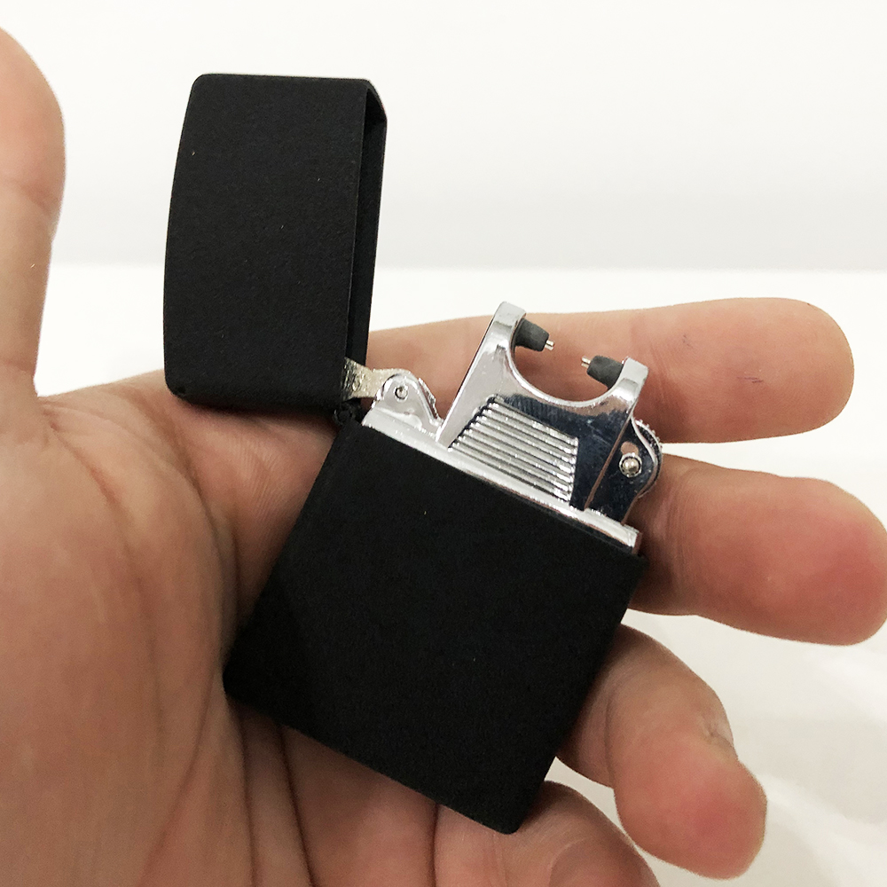 Запальничка імпульсна NB USB-215, Запальничка акумуляторна подарункова, USB запальничка. Колір: чорний - Зображення 5
