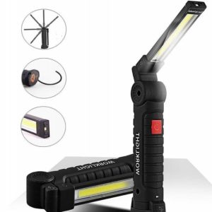 Акумуляторний ліхтар лампа світильник WORKLIGHT W-52 складаний (від USB/з МАГНІТОМ/з гачком)