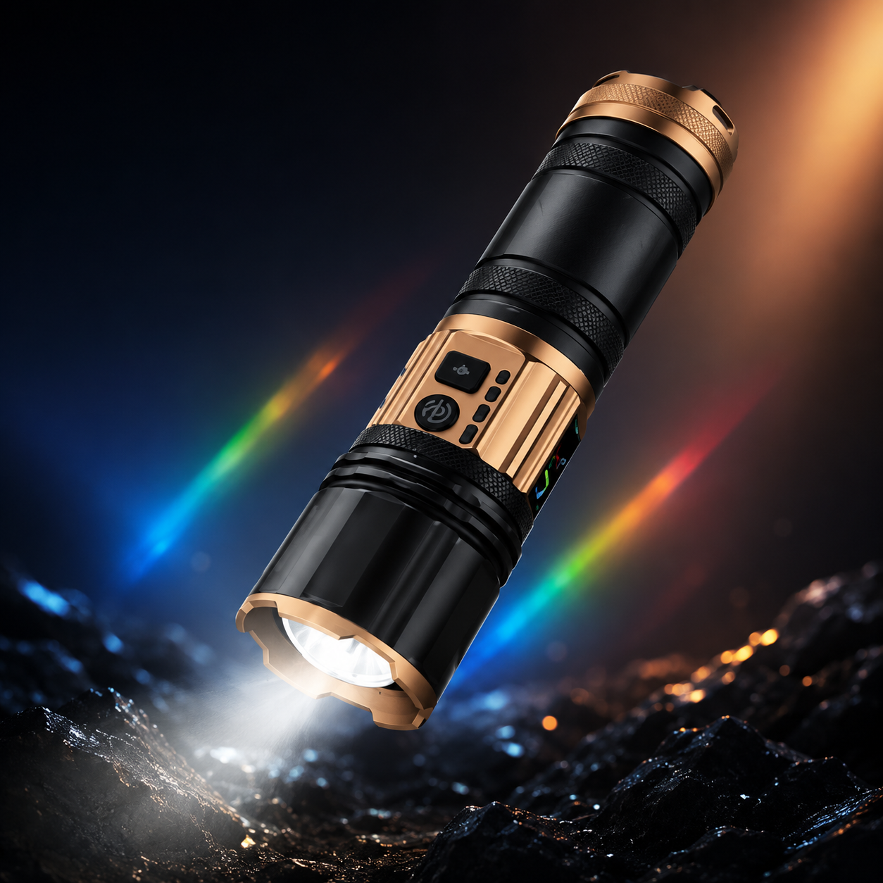 Акумуляторний ручний літхтарик / Потужний ліхтарик COBA CB-G008-1 з USB-виходом / Ліхтарик 18800 mAh 4 кольори освітлення - Зображення 6