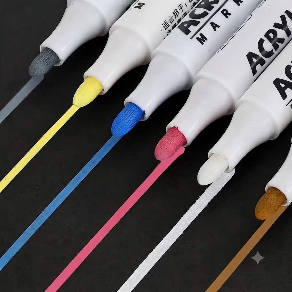Акварельні маркери 24 Water color pen / Набір маркерів у білому відерці / Художні маркери - Зображення 5