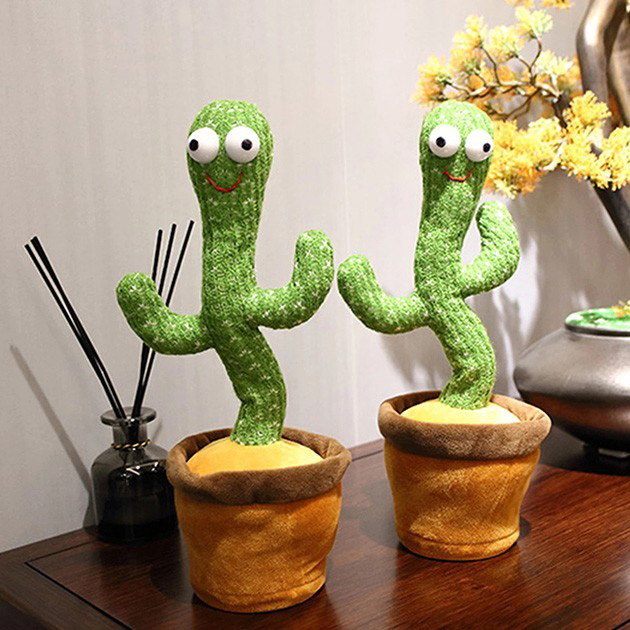 Танцюючий кактус співаючий 120 пісень з підсвічуванням Dancing Cactus TikTok іграшка Повторюшка кактус 5 Танцюючий кактус співаючий 120 пісень з підсвічуванням Dancing Cactus TikTok іграшка Повторюшка кактус - Зображення 5