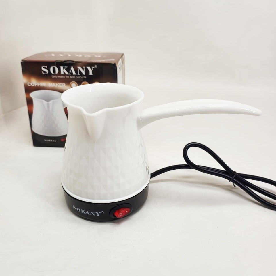 Електрична турка Sokany SK-219 500мл 500Вт для кави White - Зображення 4