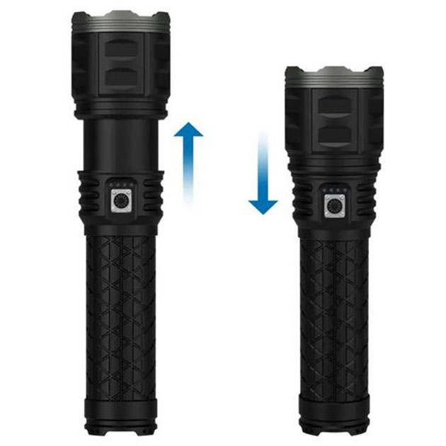 Ліхтар ручної моделі Police AK138-1 WHITE LASER LED PM60-TG 8х18650, USB-зарядка, Power Bank, зум 7 Ліхтар ручної моделі Police AK138-1 WHITE LASER LED PM60-TG 8х18650, USB-зарядка, Power Bank, зум - Зображення 7