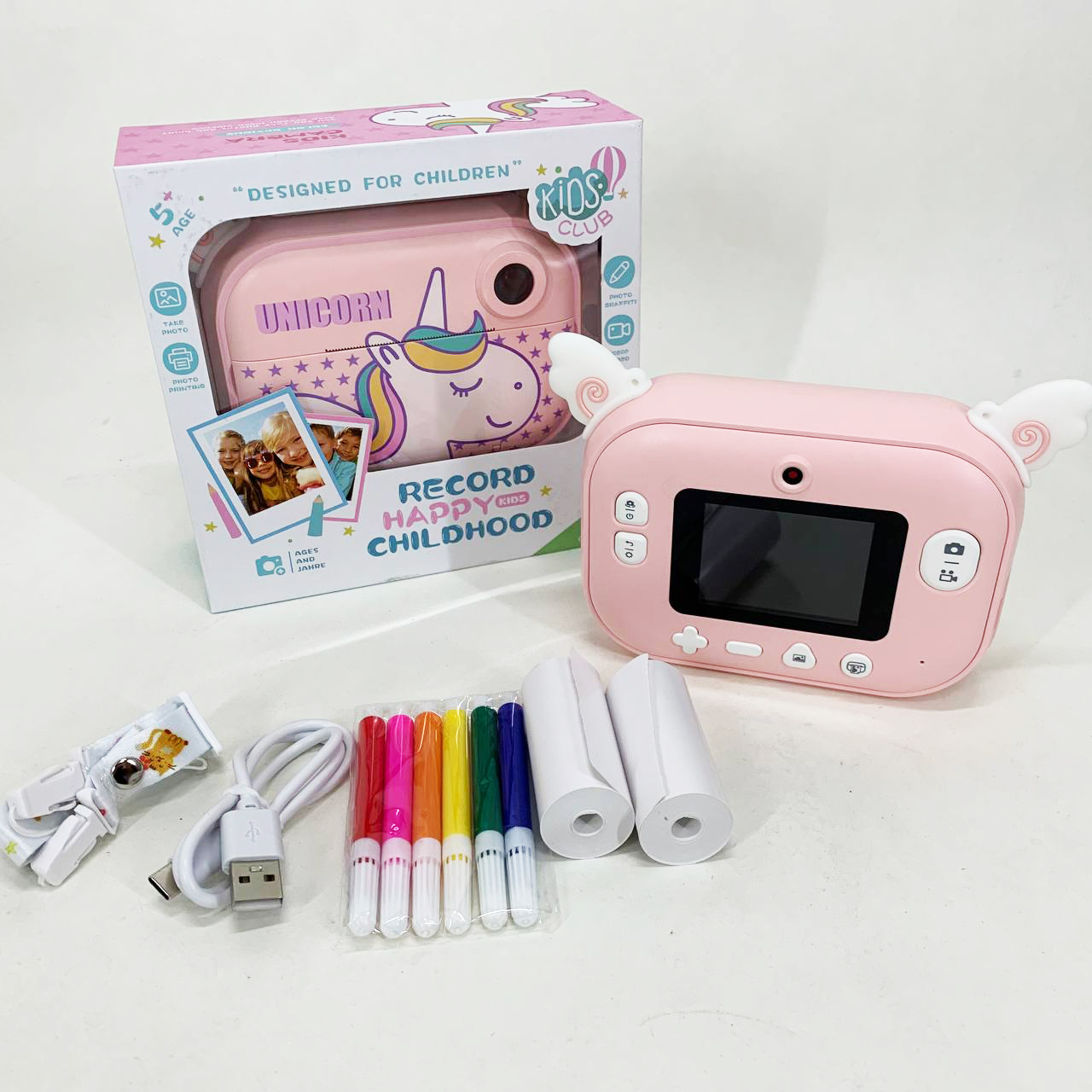 Дитяча цифрова камера з моментальним друком YT008 PINK 7 Дитяча цифрова камера з моментальним друком YT008 PINK - Зображення 7
