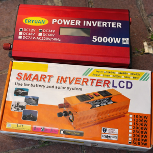 Автомобільний інвертор з 12V/24V на 220V 5000W LCD SMART / Перетворювач напруги