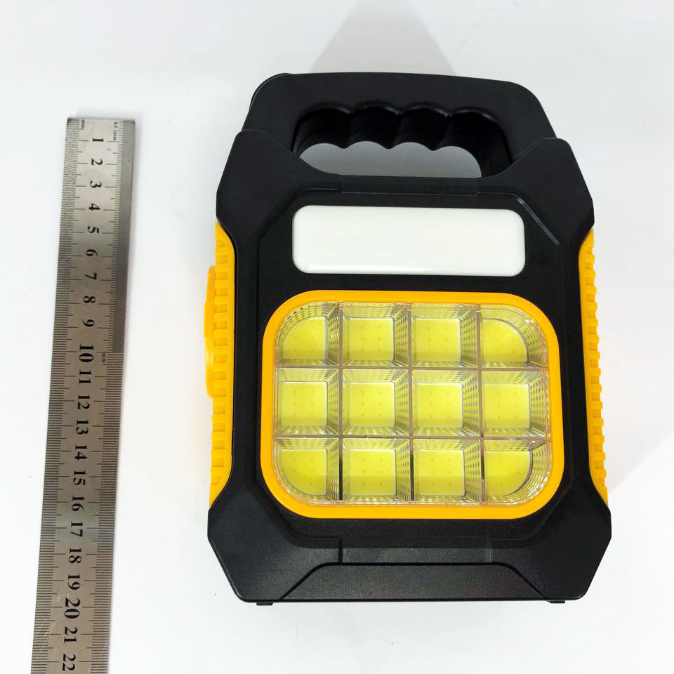 Ліхтар переносний JY-978D-LED+12COB, power bank, ліхтар світлодіодний прожектор. Колір: жовтий - Зображення 5