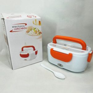 Ланч бокс електричний із підігрівом Lunch Heater 220V Pro, контейнер для їжі з відсіками Orange