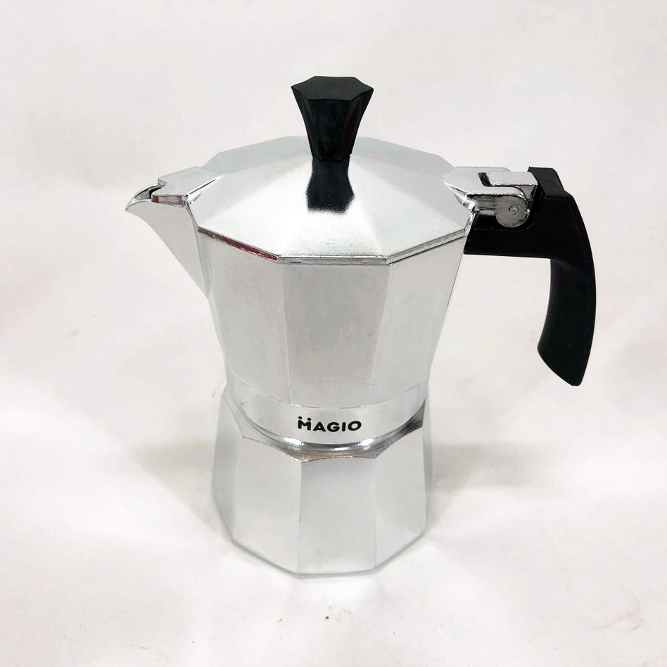 Гейзерна кавоварка Magio MG-1001 150 мл, гейзерна турка для кави, гейзерна кавоварка з нержавіючої сталі 4 Гейзерна кавоварка Magio MG-1001 150 мл, гейзерна турка для кави, гейзерна кавоварка з нержавіючої сталі - Зображення 4