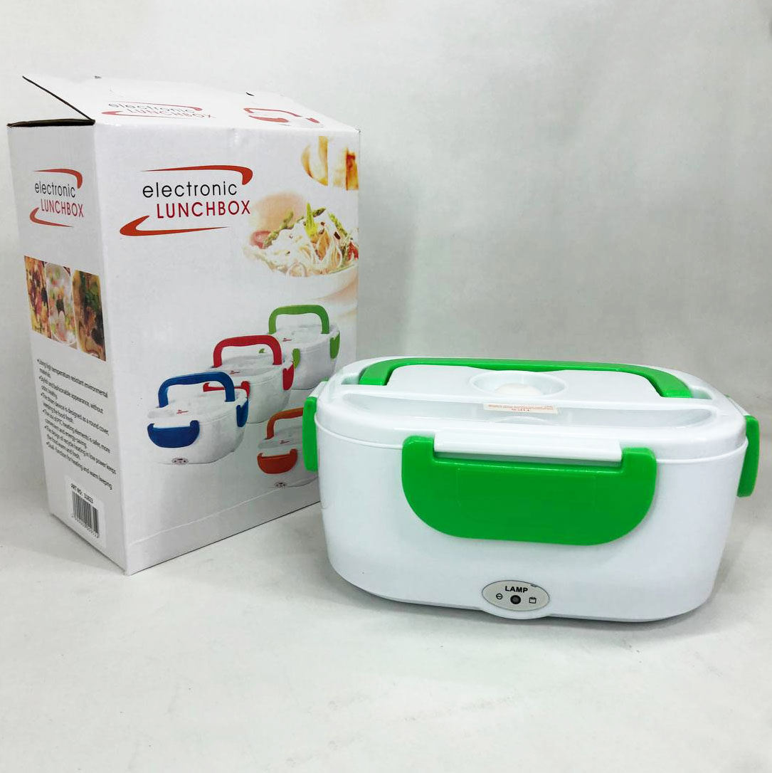 Ланч бокс електричний з підігрівом Lunch Heater 220 V Pro, Термос для їжі для дітей. Колір: зелений - Зображення 7
