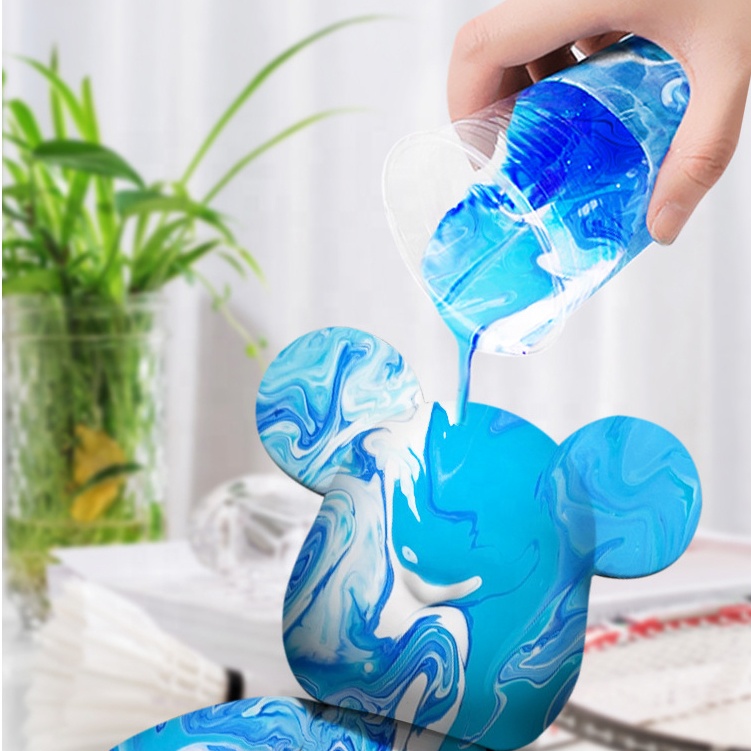 33см Флюїдний ведмедик DIY Creative Fluid Bear з фарбами 3 шт / Набір розмальовка для творчості ведмежа - Зображення 3