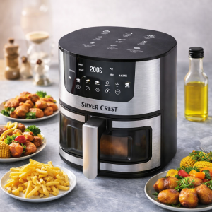 Потужний аерогриль Silver Crest SC-8855S 7 л 4200 Вт