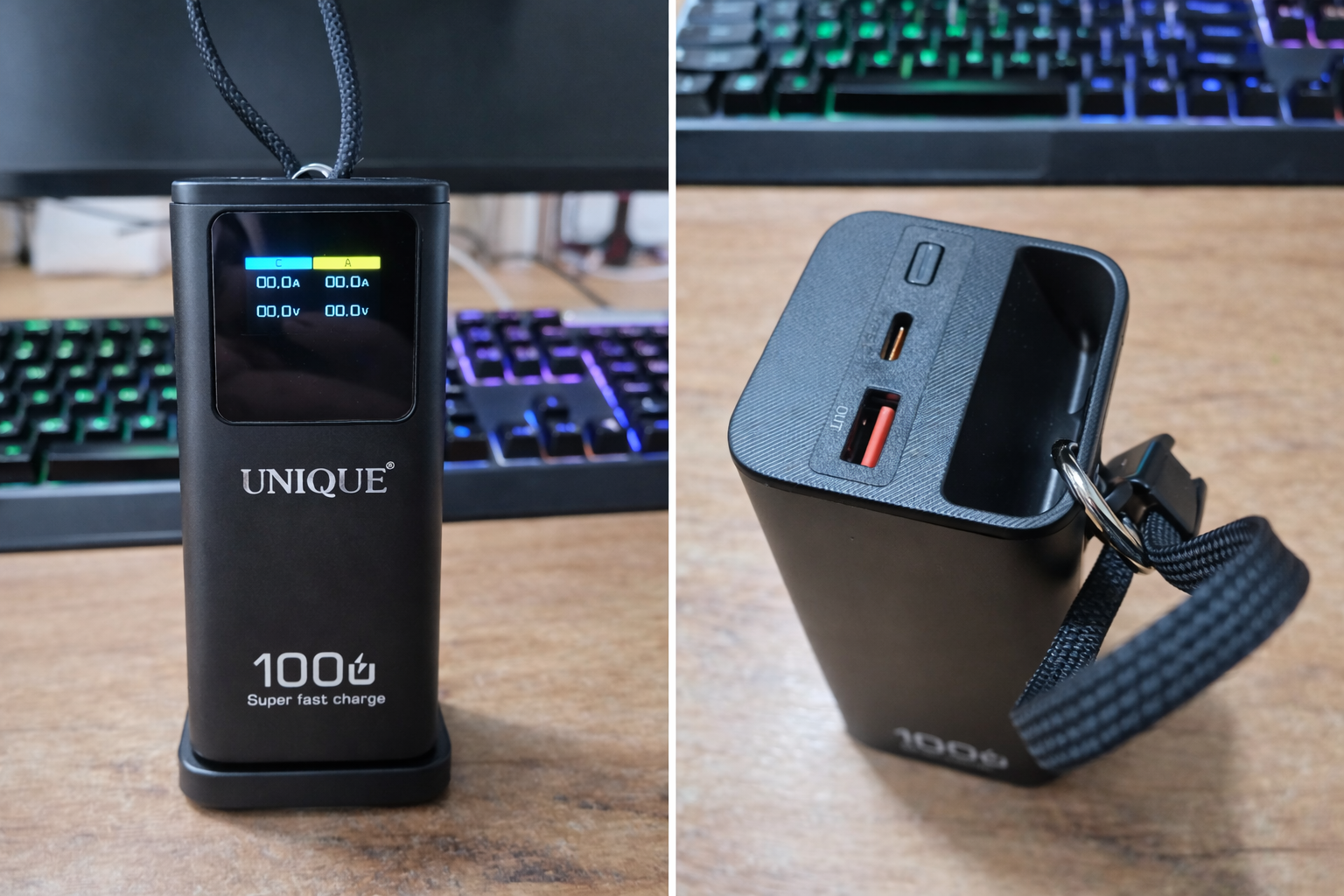 Портативна батарея UNIQUE 60000mah Power Bank швидка зарядка LED-дисплей 3 Портативна батарея UNIQUE 60000mah Power Bank швидка зарядка LED-дисплей - Зображення 3