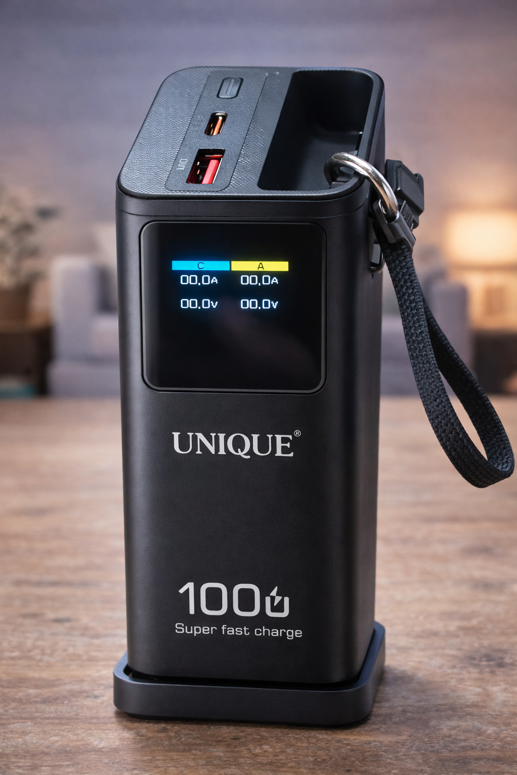 Портативна батарея UNIQUE 60000mah Power Bank швидка зарядка LED-дисплей 1 Портативна батарея UNIQUE 60000mah Power Bank швидка зарядка LED-дисплей