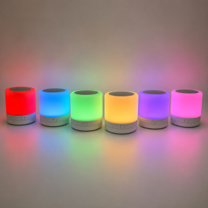 Настільна LED лампа нічник Mini touch lamp / Портативний світильник-нічник від USB / Нічник акумуляторний RGB