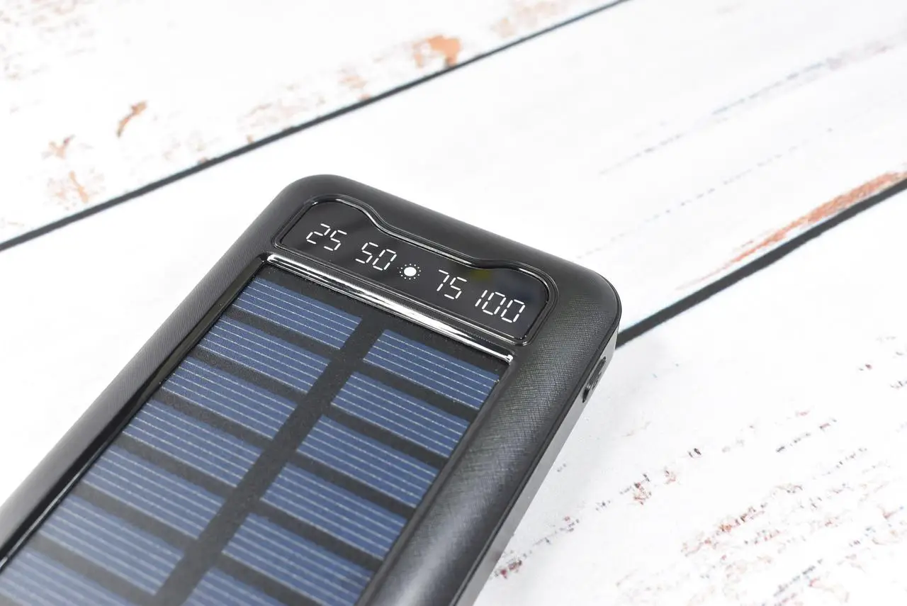 Павербанк Solar Power Bank із сонячною батареєю + ліхтарик 20000 mAh - Зображення 5